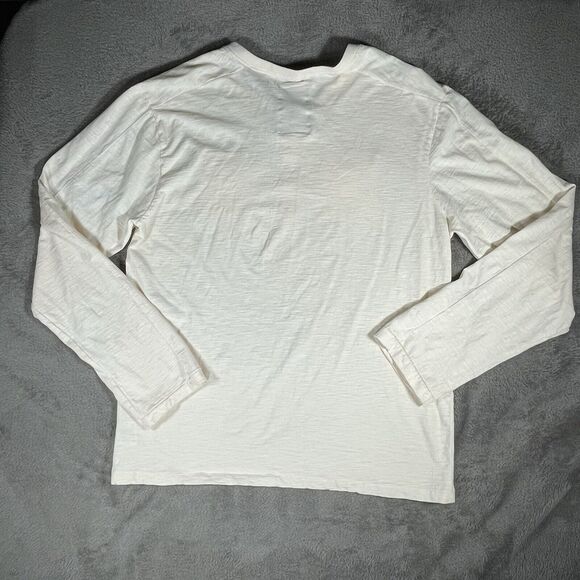 Cultural Revolution‎ Shirt Men's XXL Long Sleeve Button Up Neck Two Pocket Beige - Picture 9 of 14